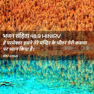 Picture 02 - भजन संहिता 48:9 HINIRV - हे परमेश्‍वर हमने - Bible Verse Picture