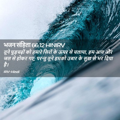 Picture 02 - भजन संहिता 66:12 HINIRV - तूने घुड़चढ़ों को - Bible Verse Picture