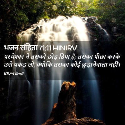 Picture 02 - भजन संहिता 71:11 HINIRV - परमेश्‍वर ने उसको - Bible Verse Picture