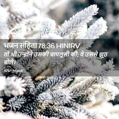 Picture 02 - भजन संहिता 78:36 HINIRV - तो भी उन्होंने - Bible Verse Picture