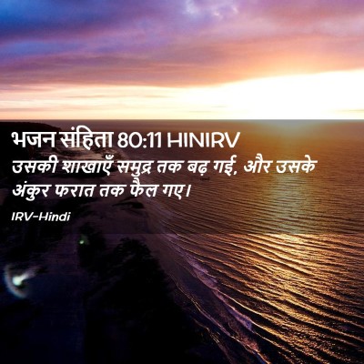 Picture 02 - भजन संहिता 80:11 HINIRV - उसकी शाखाएँ - Bible Verse Picture