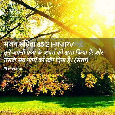 Picture 02 - भजन संहिता 85:2 HINIRV - तूने अपनी प्रजा के - Bible Verse Picture