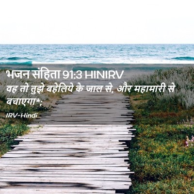 Picture 02 - भजन संहिता 91:3 HINIRV - वह तो तुझे बहेलिये - Bible Verse Picture
