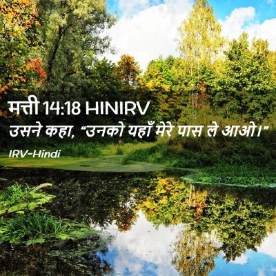 Picture 02 - मत्ती 14:18 HINIRV - उसने कहा, “उनको - Bible Verse Picture