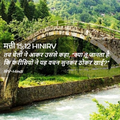 Picture 02 - मत्ती 15:12 HINIRV - तब चेलों ने आकर - Bible Verse Picture