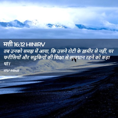 Picture 02 - मत्ती 16:12 HINIRV - तब उनको समझ में - Bible Verse Picture