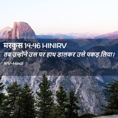 Picture 02 - मरकुस 14:46 HINIRV - तब उन्होंने उस पर - Bible Verse Picture
