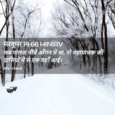Picture 02 - मरकुस 14:66 HINIRV - जब पतरस नीचे आँगन - Bible Verse Picture