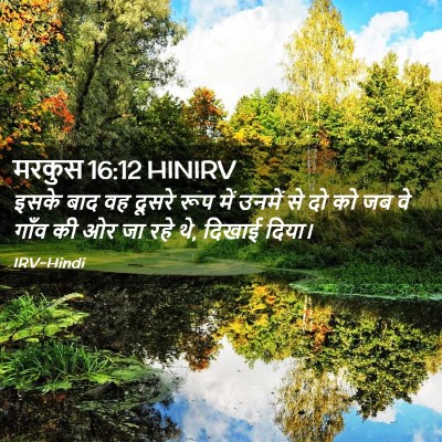 Picture 02 - मरकुस 16:12 HINIRV - इसके बाद वह दूसरे - Bible Verse Picture