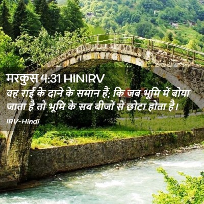 Picture 02 - मरकुस 4:31 HINIRV - वह राई के दाने के - Bible Verse Picture