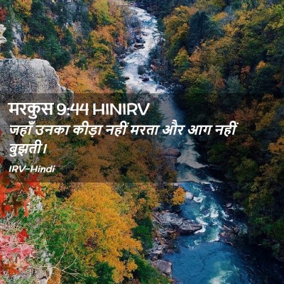 Picture 02 - मरकुस 9:44 HINIRV - जहाँ उनका कीड़ा - Bible Verse Picture