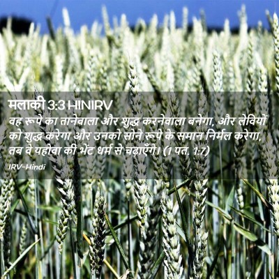 Picture 02 - मलाकी 3:3 HINIRV - वह रूपे का - Bible Verse Picture