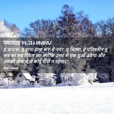 Picture 02 - यशायाह 14:31 HINIRV - हे फाटक, तू हाय! हाय! - Bible Verse Picture