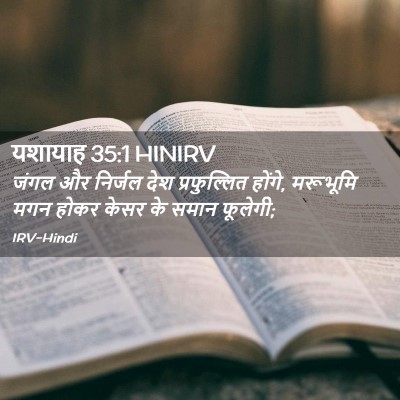 Picture 02 - यशायाह 35:1 HINIRV - जंगल और निर्जल देश - Bible Verse Picture