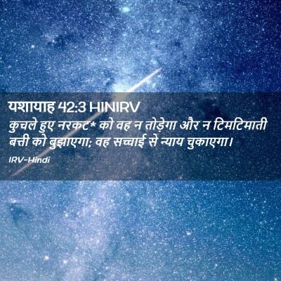 Picture 02 - यशायाह 42:3 HINIRV - कुचले हुए नरकट* को - Bible Verse Picture