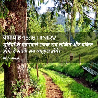 Picture 02 - यशायाह 45:16 HINIRV - मूर्तियों के - Bible Verse Picture