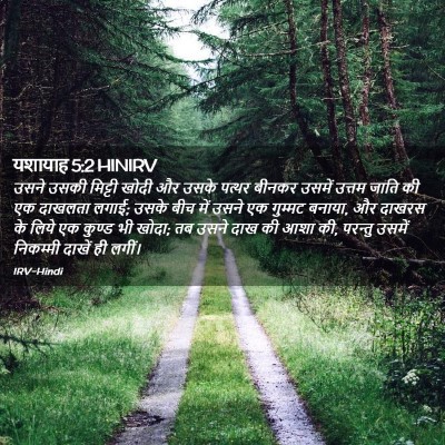 Picture 02 - यशायाह 5:2 HINIRV - उसने उसकी मिट्टी - Bible Verse Picture