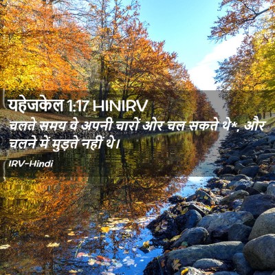 Picture 02 - यहेजकेल 1:17 HINIRV - चलते समय वे अपनी - Bible Verse Picture