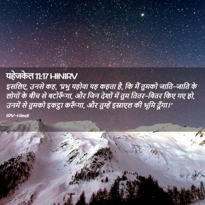 Picture 02 - यहेजकेल 11:17 HINIRV - इसलिए, उनसे कह, - Bible Verse Picture