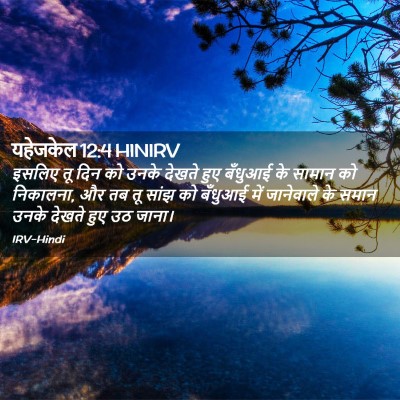 Picture 02 - यहेजकेल 12:4 HINIRV - इसलिए तू दिन को - Bible Verse Picture