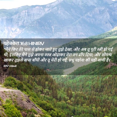 Picture 02 - यहेजकेल 16:8 HINIRV - “मैंने फिर तेरे - Bible Verse Picture