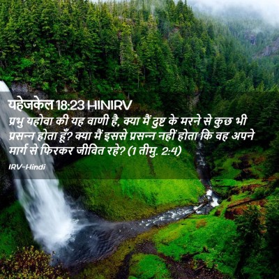 Picture 02 - यहेजकेल 18:23 HINIRV - प्रभु यहोवा की यह - Bible Verse Picture
