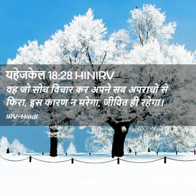 Picture 02 - यहेजकेल 18:28 HINIRV - वह जो सोच विचार कर - Bible Verse Picture