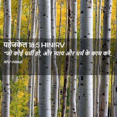 Picture 02 - यहेजकेल 18:5 HINIRV - “जो कोई धर्मी हो, - Bible Verse Picture