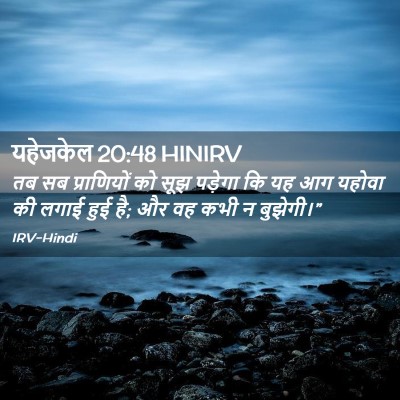 Picture 02 - यहेजकेल 20:48 HINIRV - तब सब प्राणियों को - Bible Verse Picture