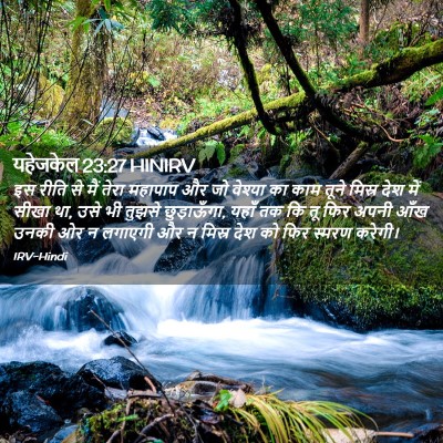 Picture 02 - यहेजकेल 23:27 HINIRV - इस रीति से मैं तेरा - Bible Verse Picture