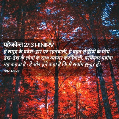 Picture 02 - यहेजकेल 27:3 HINIRV - हे समुद्र के - Bible Verse Picture
