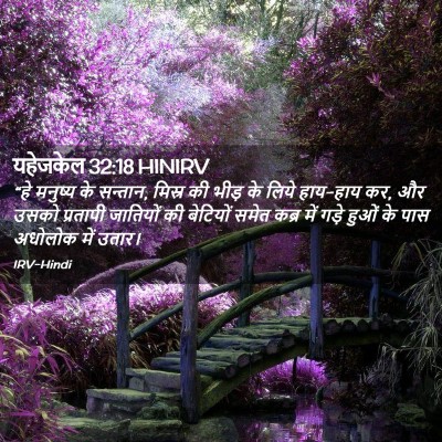 Picture 02 - यहेजकेल 32:18 HINIRV - “हे मनुष्य के - Bible Verse Picture