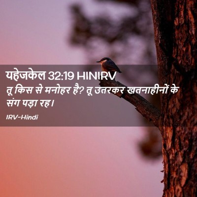 Picture 02 - यहेजकेल 32:19 HINIRV - तू किस से मनोहर है? - Bible Verse Picture