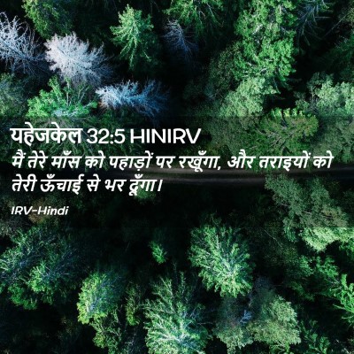 Picture 02 - यहेजकेल 32:5 HINIRV - मैं तेरे माँस को - Bible Verse Picture