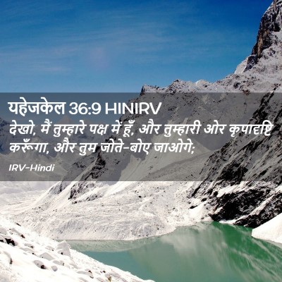 Picture 02 - यहेजकेल 36:9 HINIRV - देखो, मैं तुम्हारे - Bible Verse Picture
