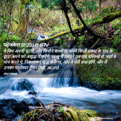 Picture 02 - यहेजकेल 37:23 HINIRV - वे फिर अपनी मूरतों, - Bible Verse Picture
