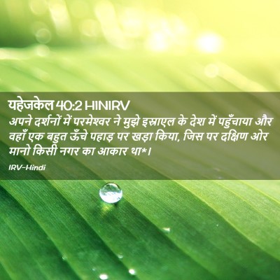 Picture 02 - यहेजकेल 40:2 HINIRV - अपने दर्शनों में - Bible Verse Picture