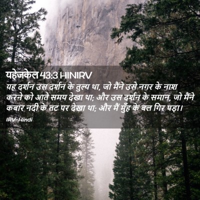 Picture 02 - यहेजकेल 43:3 HINIRV - यह दर्शन उस दर्शन - Bible Verse Picture