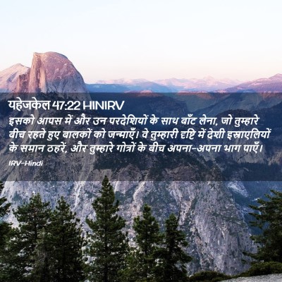 Picture 02 - यहेजकेल 47:22 HINIRV - इसको आपस में और उन - Bible Verse Picture