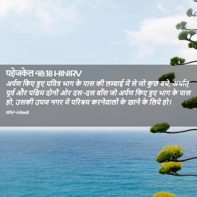 Picture 02 - यहेजकेल 48:18 HINIRV - अर्पण किए हुए - Bible Verse Picture