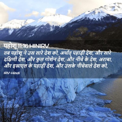 Picture 02 - यहोशू 11:16 HINIRV - तब यहोशू ने उस सारे - Bible Verse Picture