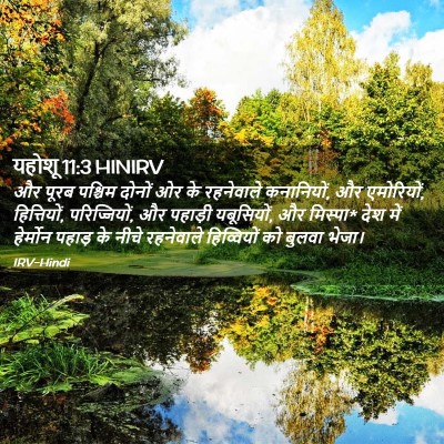Picture 02 - यहोशू 11:3 HINIRV - और पूरब पश्चिम - Bible Verse Picture