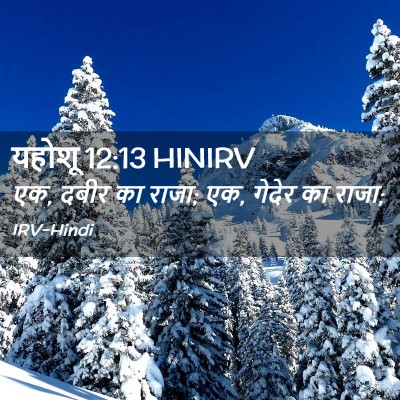 Picture 02 - यहोशू 12:13 HINIRV - एक, दबीर का राजा; एक, - Bible Verse Picture