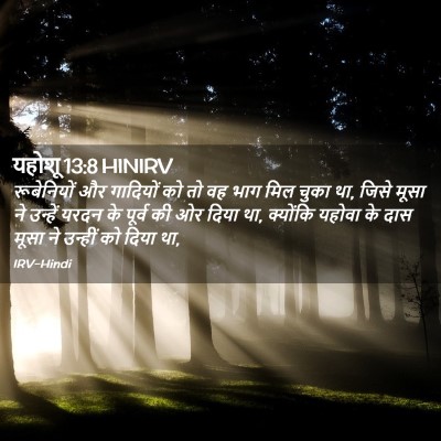 Picture 02 - यहोशू 13:8 HINIRV - रूबेनियों और - Bible Verse Picture
