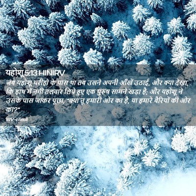 Picture 02 - यहोशू 5:13 HINIRV - जब यहोशू यरीहो के - Bible Verse Picture