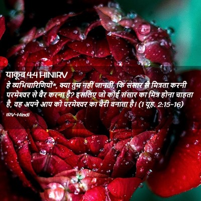 Picture 02 - याकूब 4:4 HINIRV - हे - Bible Verse Picture
