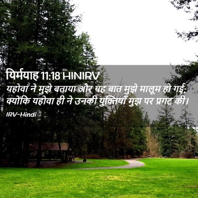 Picture 02 - यिर्मयाह 11:18 HINIRV - यहोवा ने मुझे - Bible Verse Picture