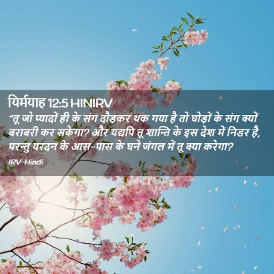 Picture 02 - यिर्मयाह 12:5 HINIRV - “तू जो प्यादों ही - Bible Verse Picture
