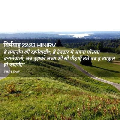 Picture 02 - यिर्मयाह 22:23 HINIRV - हे लबानोन की - Bible Verse Picture