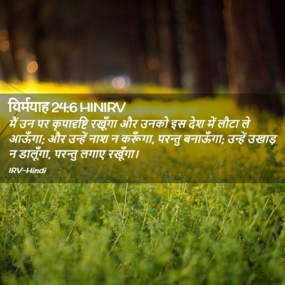 Picture 02 - यिर्मयाह 24:6 HINIRV - मैं उन पर - Bible Verse Picture